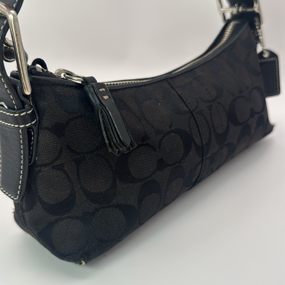 Sale! Vintage Coach Y2K Soho East West Baguette 6371 sinature Cs - Picture 12 of 16